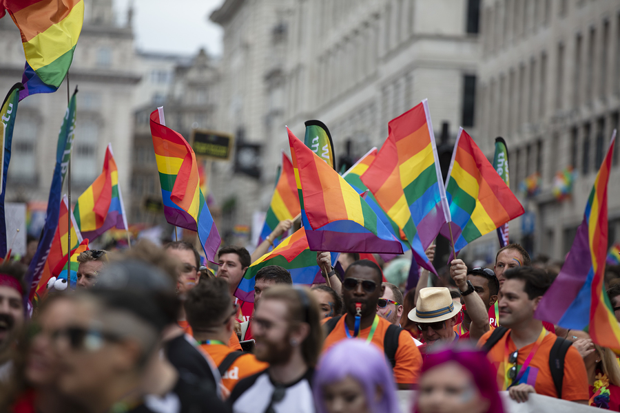 LGBTQ gay pride march